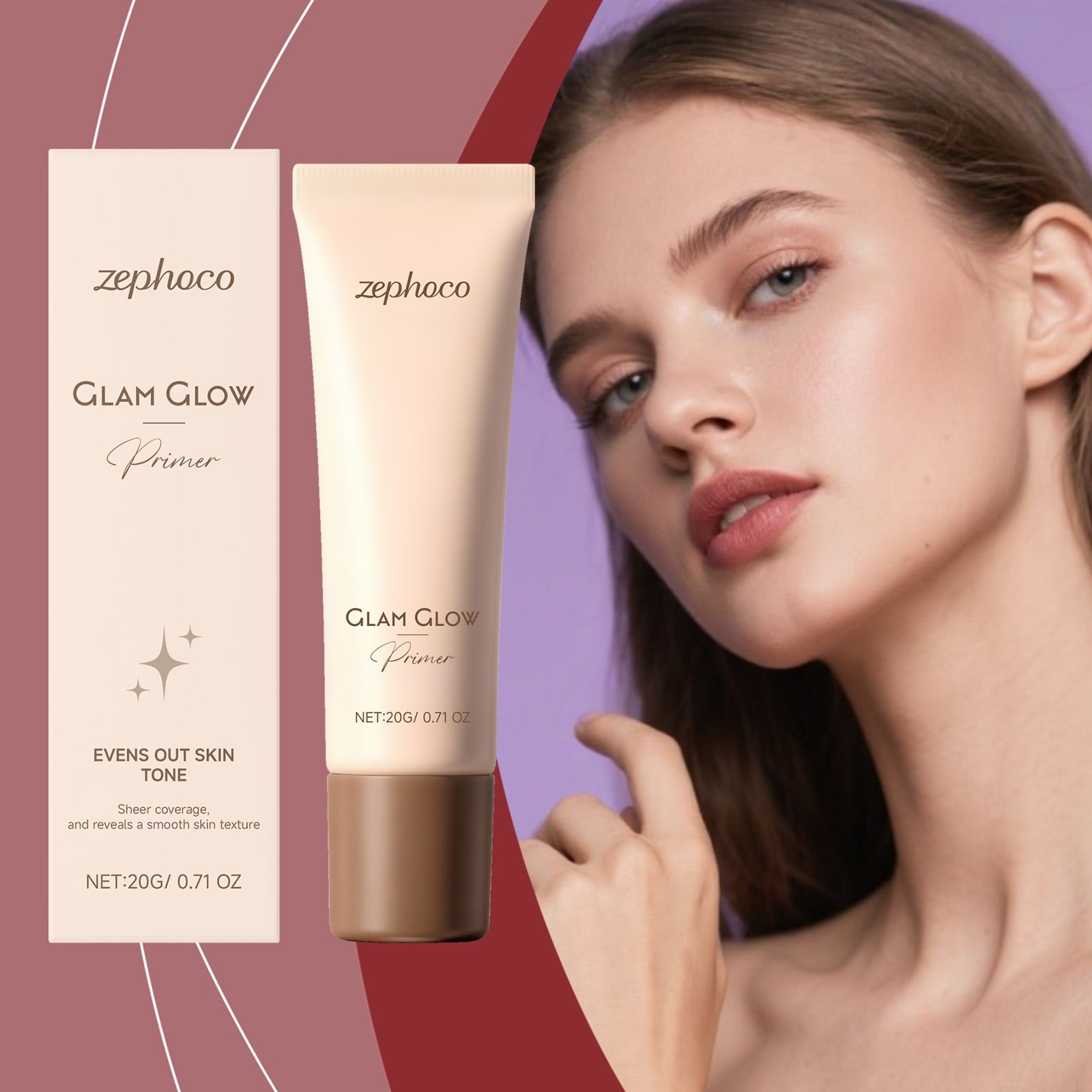 zephoco Soft Focus Radiance Primer Naturally bright and smooth primer suitable for multiple skin types, ideal for everyday use