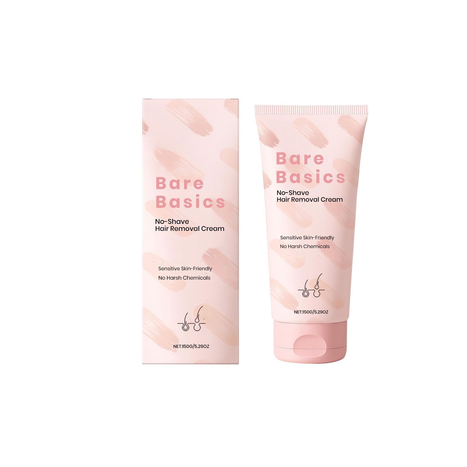 Body Hair Removal Cream Gentle cleansing, smooth and delicate body skin, hair removal without irritation, moisturizing, comfortable, and refreshing