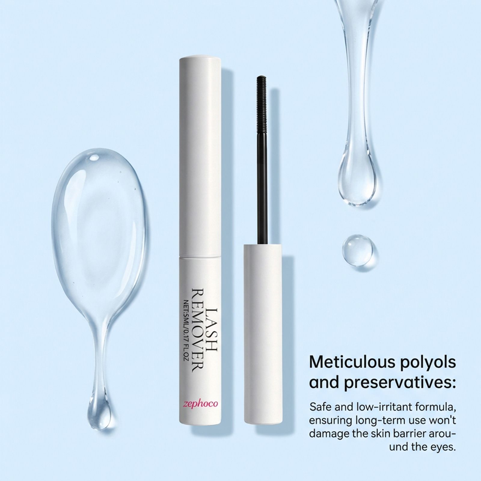 Zephoco Eyelash Makeup Remover Gently Cleanses Eyelash Adhesive Refreshing, Convenient, Easy to Rinse Makeup Remover view 5