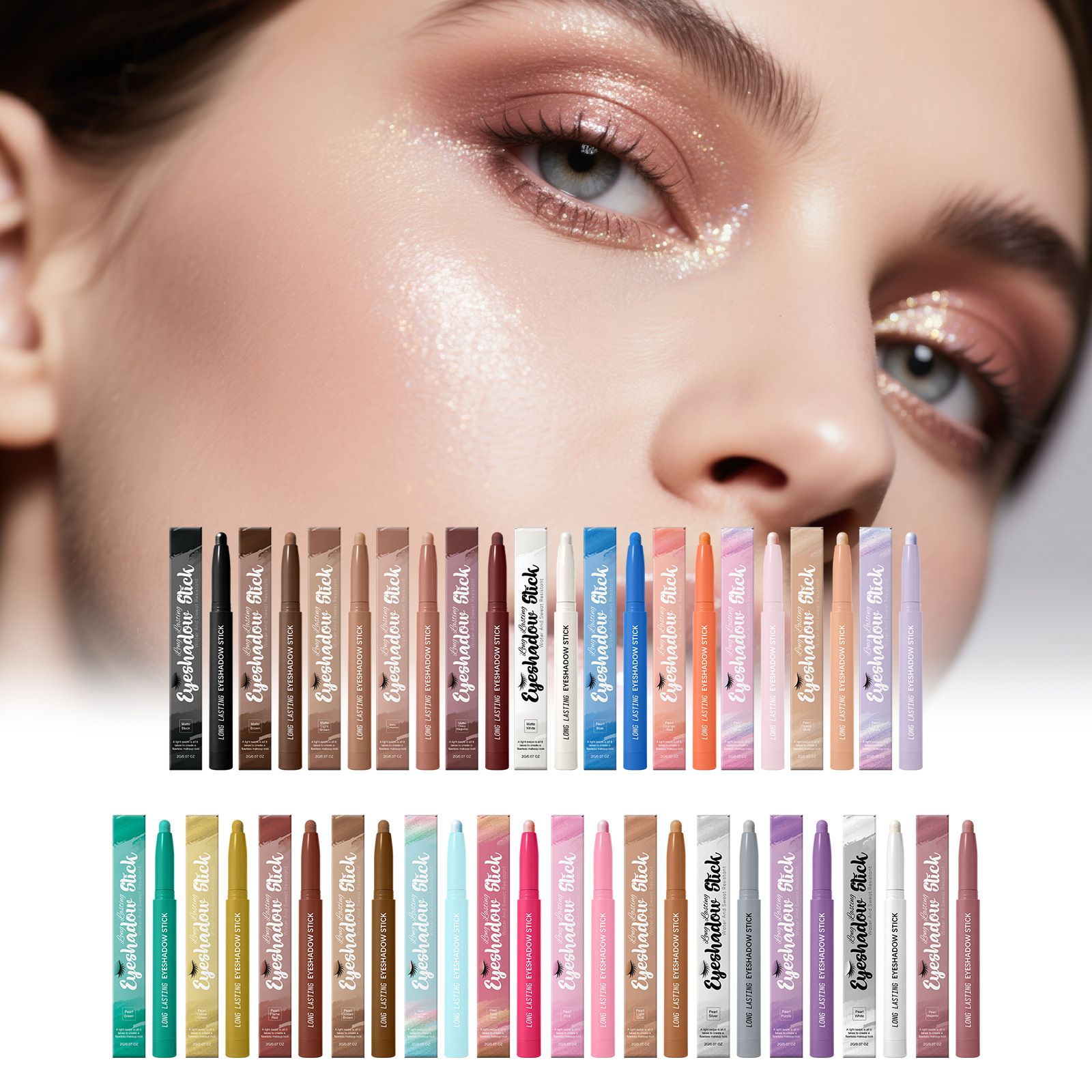 Eye shadow stick series with makeup is natural, silky, smooth, convenient, and easy to use for daily appointments. eye shadow stick is easy to use