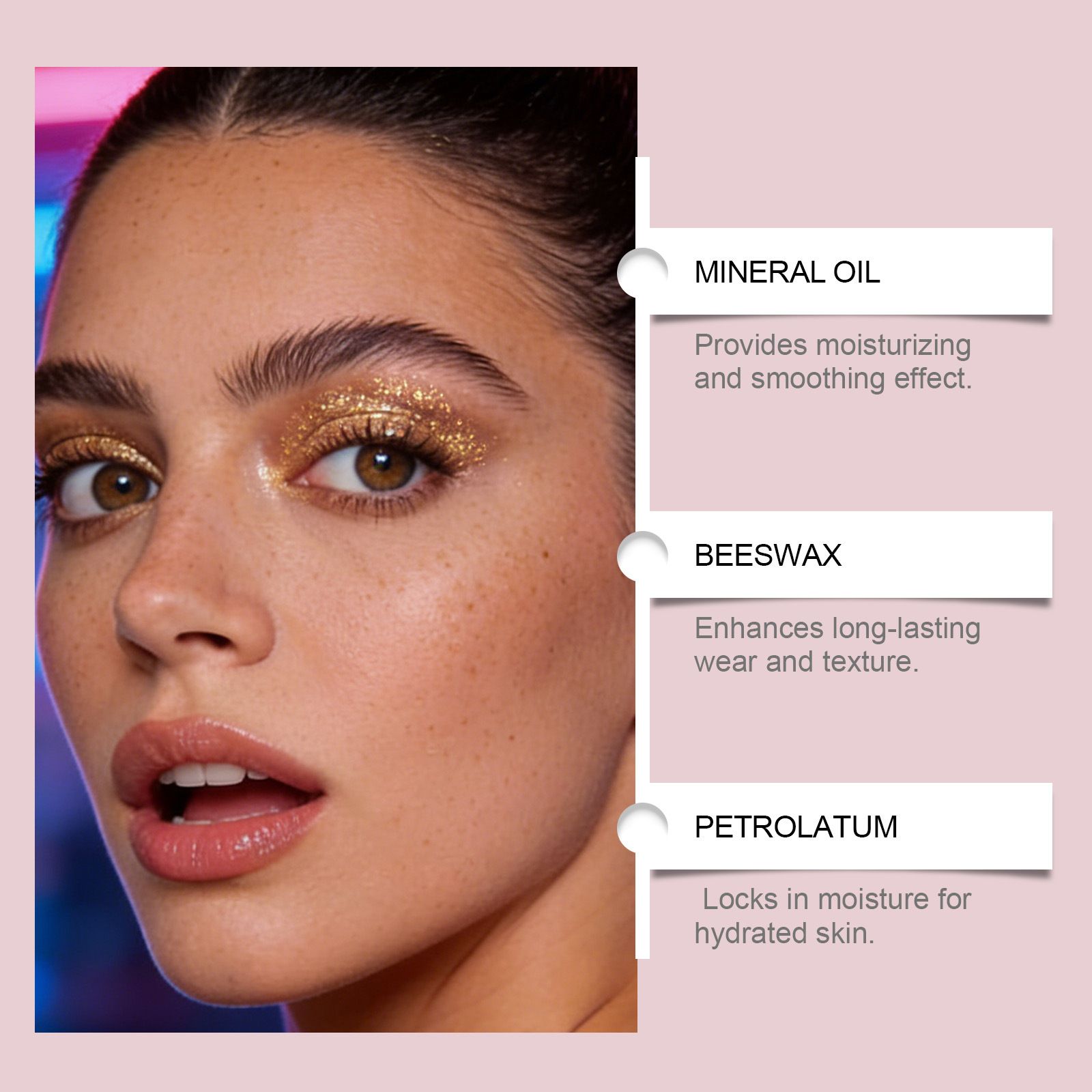 Zephoco diamond glitter eye shadow (gold) delicate bright color natural color to create eye glitter makeup effect view 2