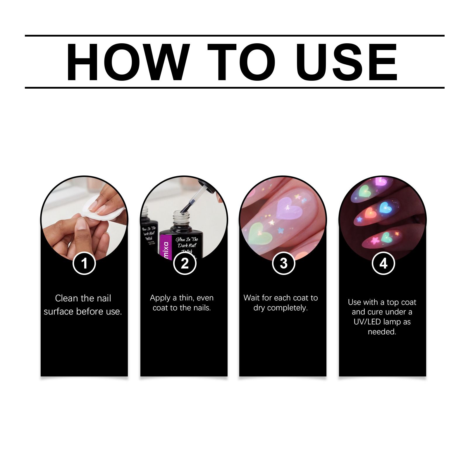 Nymixa Luminous Nail Polish Daily Party Nail Decor Convenient Glow-in-the-Dark Nail Polish view 2