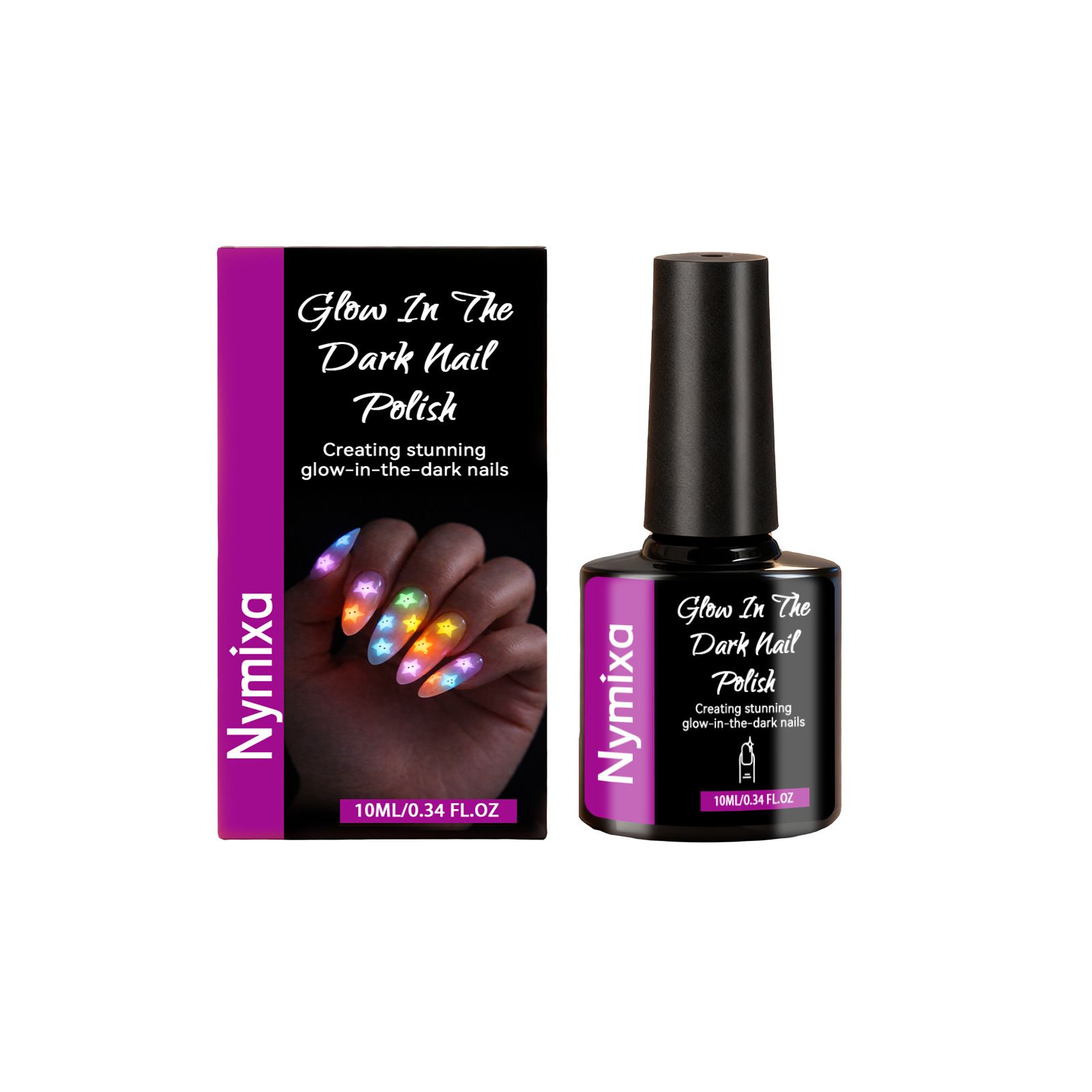 Nymixa Luminous Nail Polish Daily Party Nail Decor Convenient Glow-in-the-Dark Nail Polish view 5