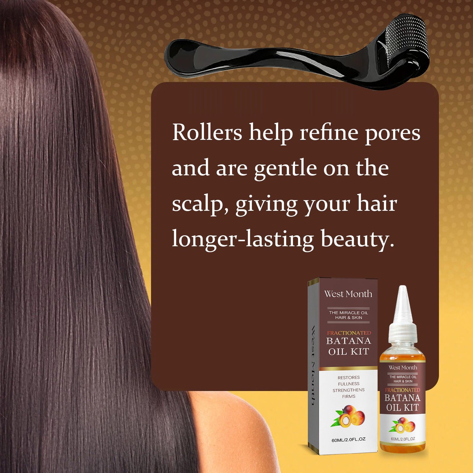 West&Month Bata Na Hair Essential Oil, Nourishing Hair, Natural Puffing Care