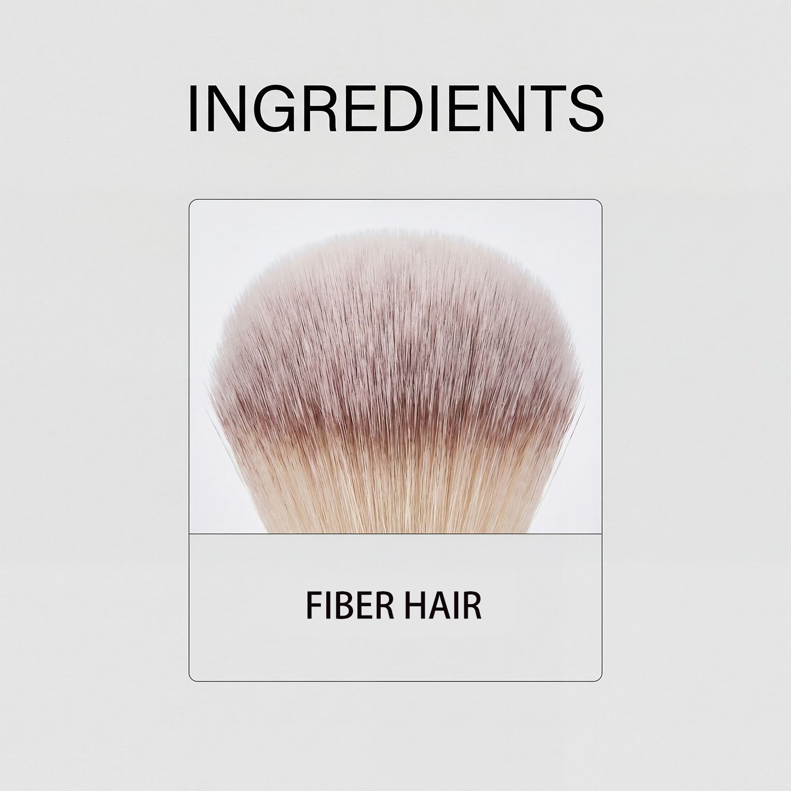 TORVIKX Double-Ended Makeup Brush, Comfortable to Hold, Soft to the Touch, Dual-Use, Even Powder Pickup, Fine Makeup Effect