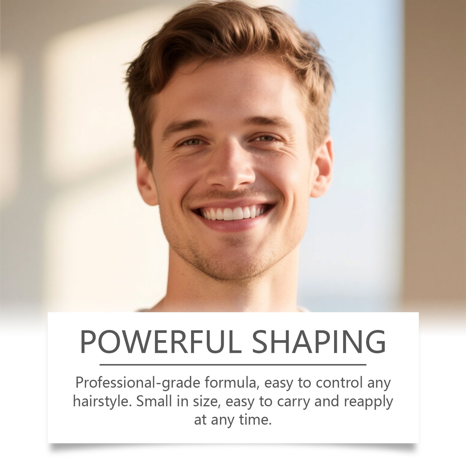 EAST MOON Men's styling hair oil, a hair styling product for men, provides a sleek and easy-to-manage hairstyle that is refreshing and non-greasy