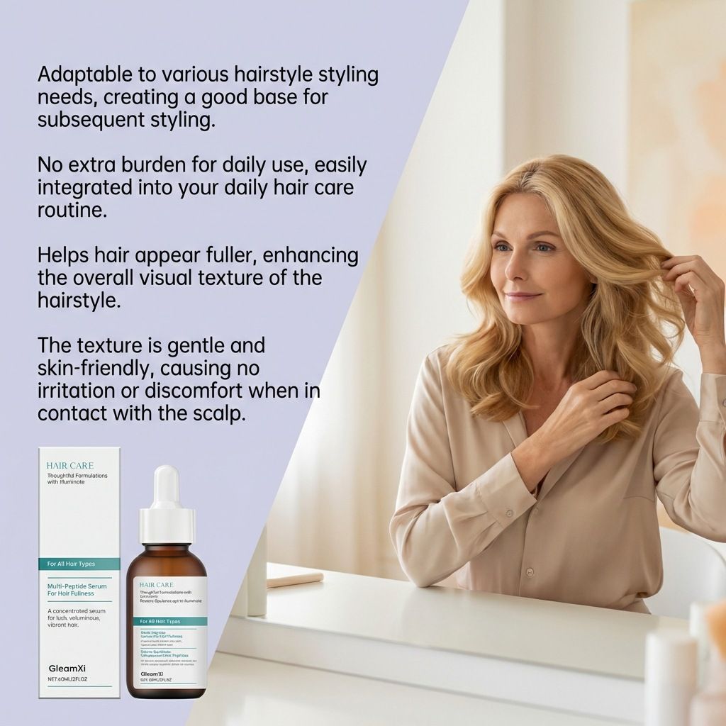 GleamXi Peptide Hair Essence Daily Scalp Massage Gentle Care Hair Silky Smooth Hair Essence