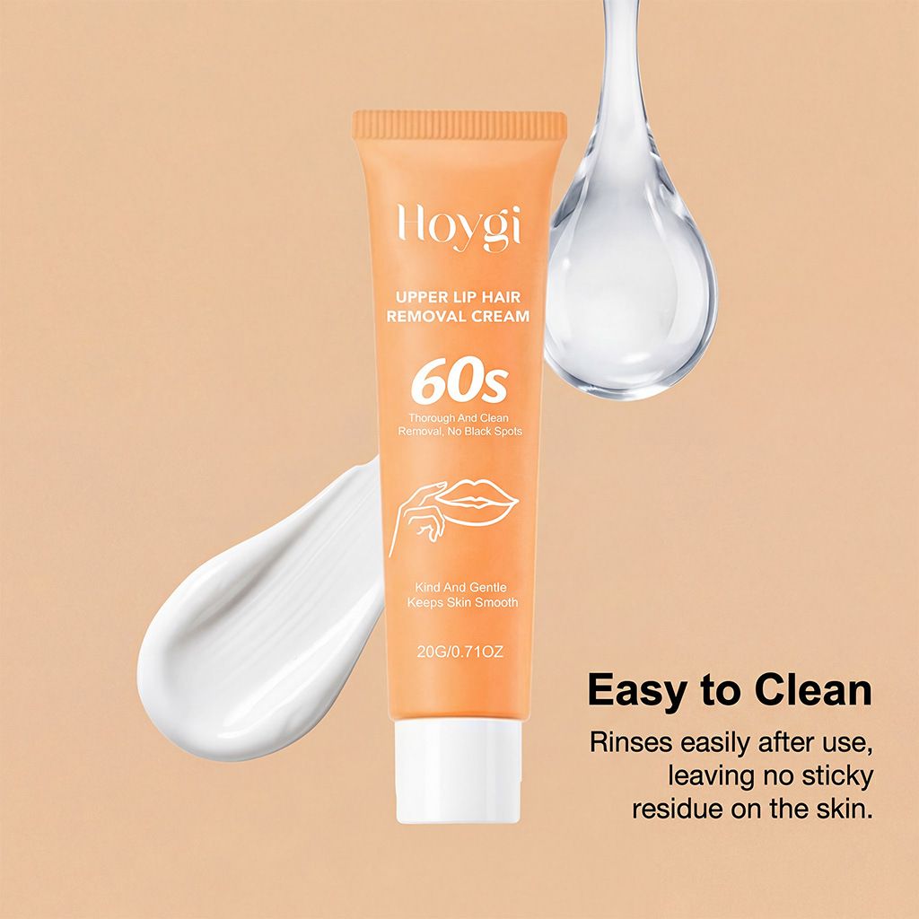 HOYGI Facial Gentle Hair Removal Cream - Gently Cleanses Facial Peach Fuzz, Refreshing and Delicate, Convenient Facial Hair Removal Cream