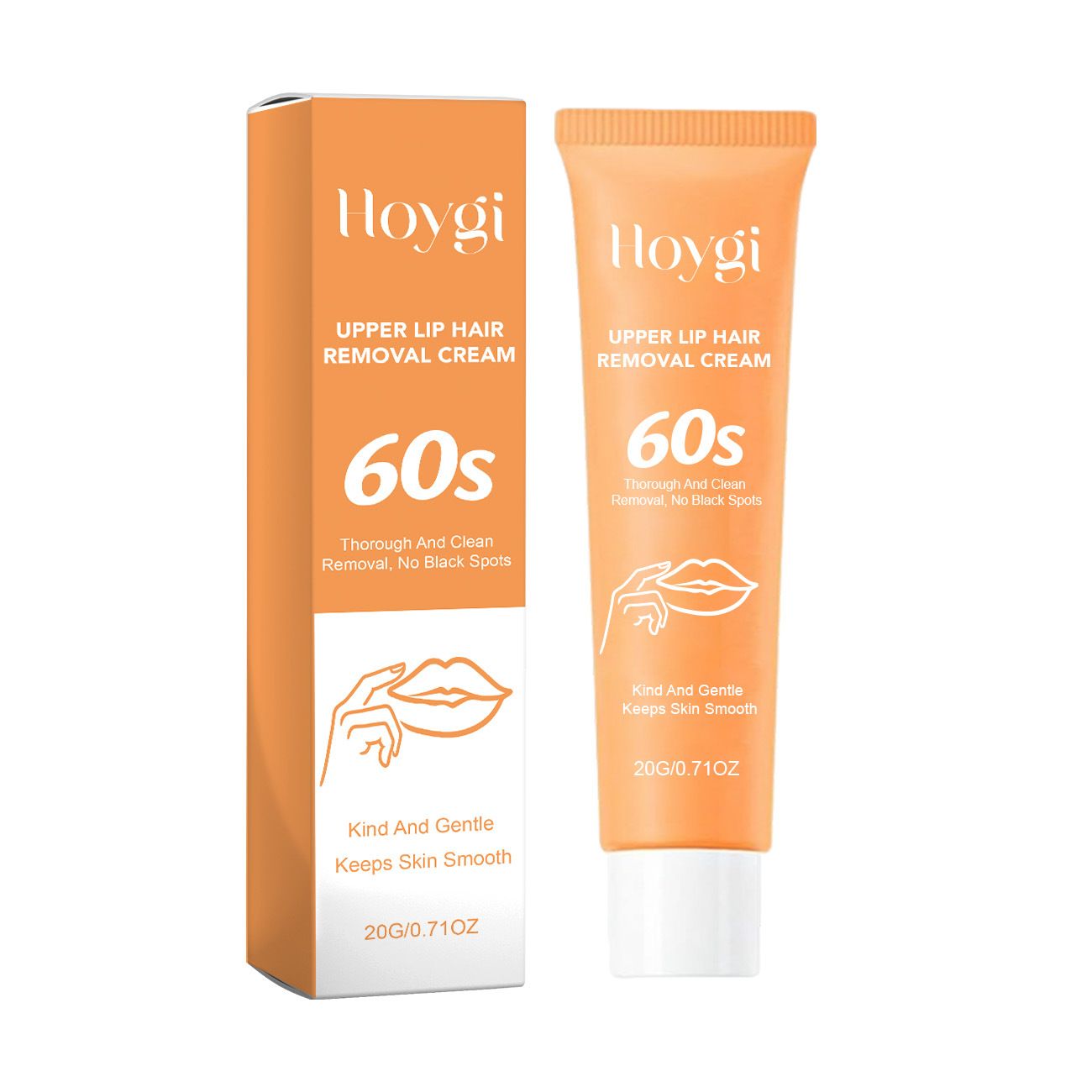 HOYGI Facial Gentle Hair Removal Cream - Gently Cleanses Facial Peach Fuzz, Refreshing and Delicate, Convenient Facial Hair Removal Cream