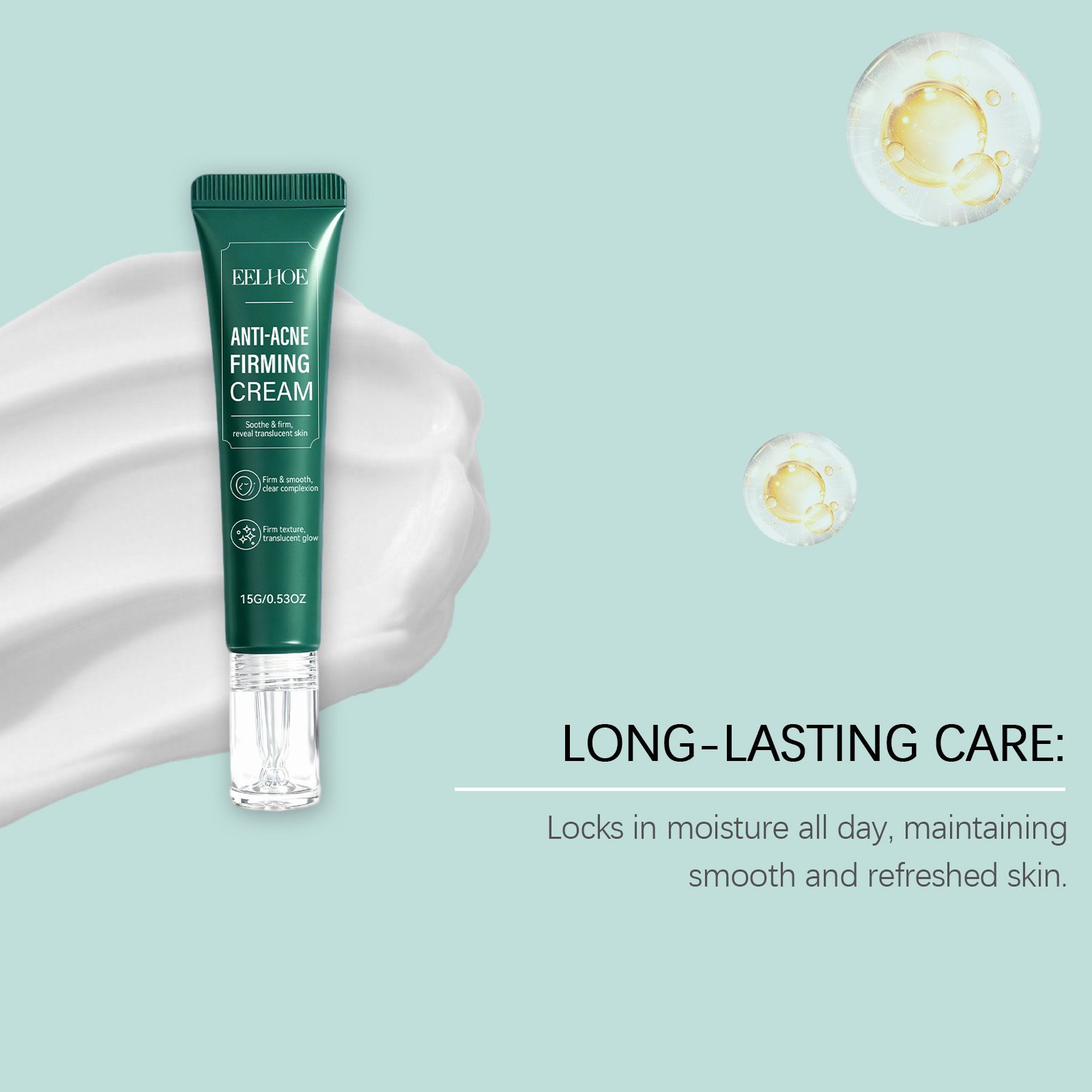 EELHOE Acne Cleansing Cream Moisturizes, Hydrates, and Softens Facial Skin, Gently Cleanses Facial Acne