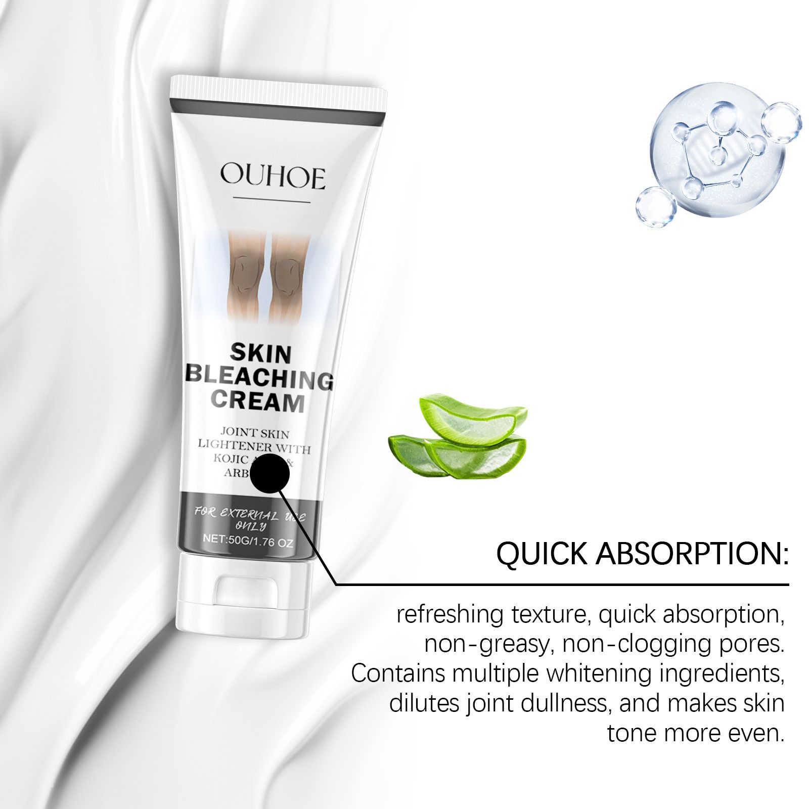 ouhoe Joint Care Cream Daily Gentle Care, Nourishing Massage for Elbows, Shoulders, and Neck, External Application Cream