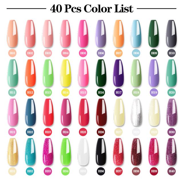 Limegirl Nail Glitter Set Including Crystal Extension Gel Nail Polish and Nail Art Tools