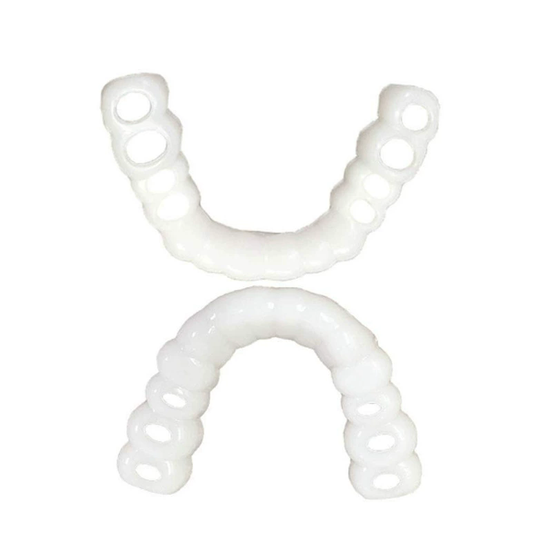 2Pcs/Set Silicone Whitening Teeth Braces, Upper Lower Teeth Cover, Simulation Denture B2-873