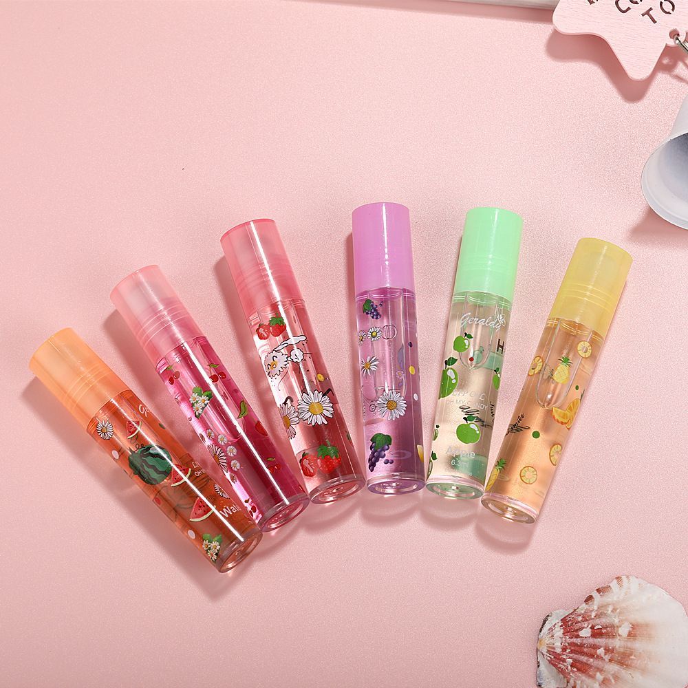 Lip Gloss Set Fruit Flavored Roll On Rollerball Lip Oil Transparent Plumping Lip Gloss for Teens and Kids  B2-811 view 6