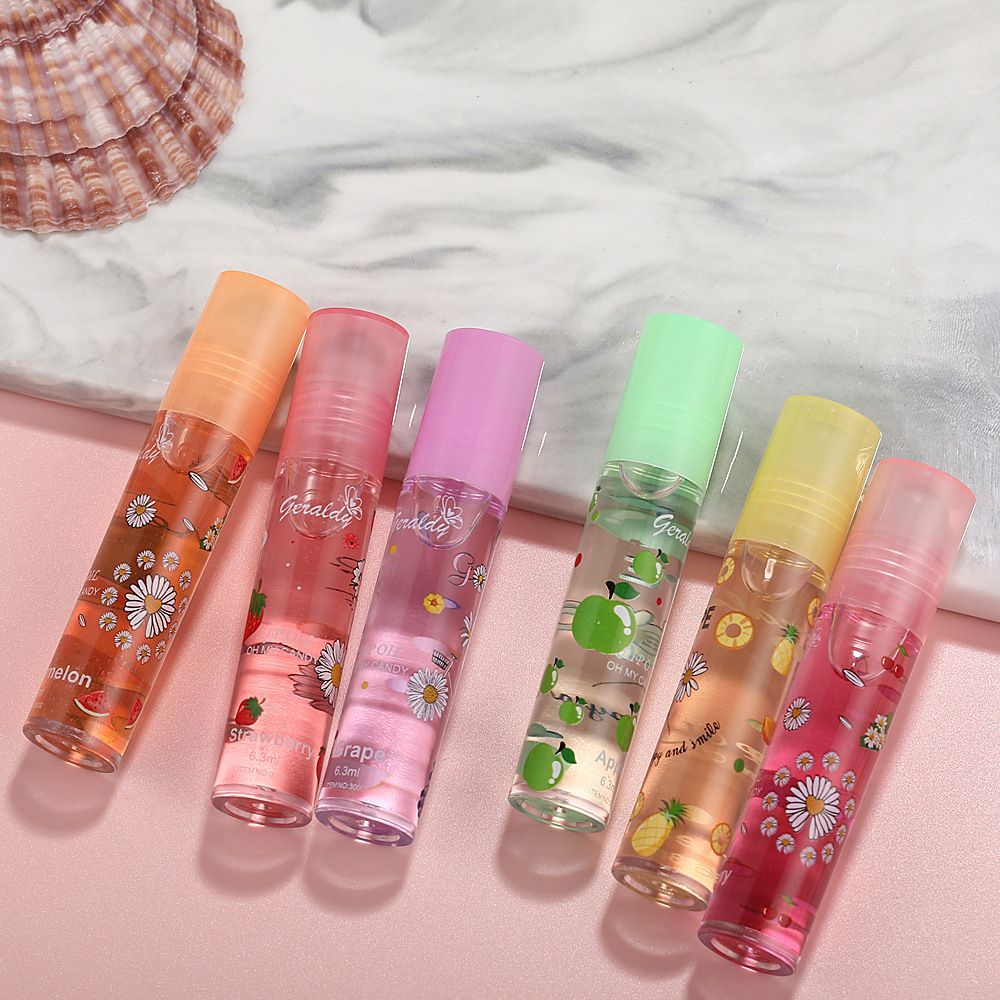 Lip Gloss Set Fruit Flavored Roll On Rollerball Lip Oil Transparent Plumping Lip Gloss for Teens and Kids  B2-811 view 4