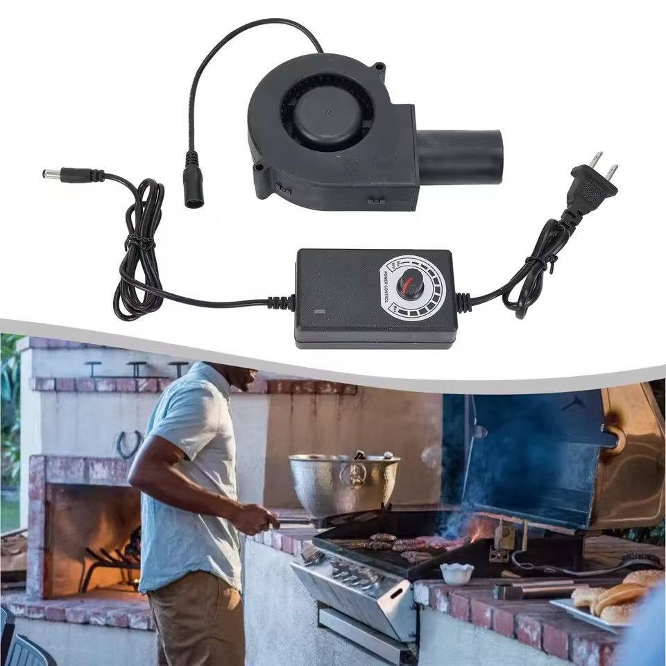 Adjustable Blower Fan For BBQ Heater Blower Air Blower Cooking Speed Controller Outdoor Portable Machine
