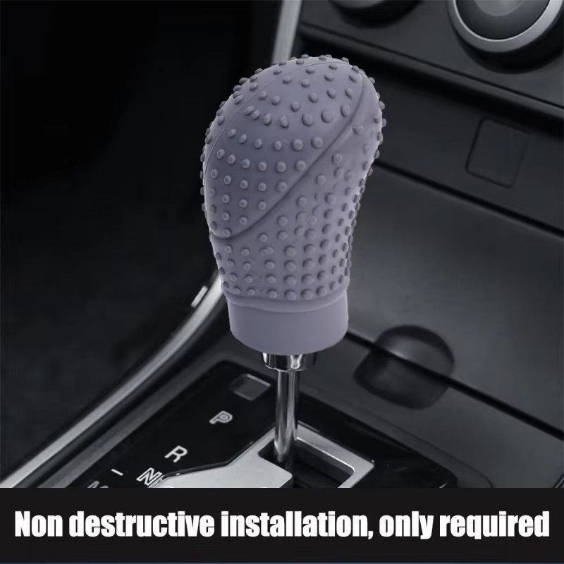 Car Gear Shift Knob Silicone Cover Universal Gear Rod Protect Case Dustproof WaterProof Lever Handle Skin Nonslip Manual Shifter C-381