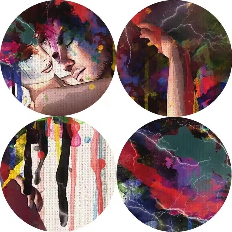 Abstract Canvas Art Wall Paintings Couple Of Lover Modern Wall Posters And Prints Portrait Canvas Prints For Living Room Cuadros