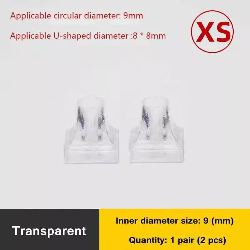 1 Pair Women High Heels Shoe Covers Square TPU/PVC Material Soft Damping Heel Protector Silencer Non-slip Heel Protector C-442