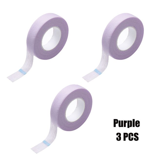 3 pcs Eyelash Extension Lint Breathable Non-woven Cloth Adhesive Tape Medical Paper Tape For False Lashes Patch Makeup Tools A-1296