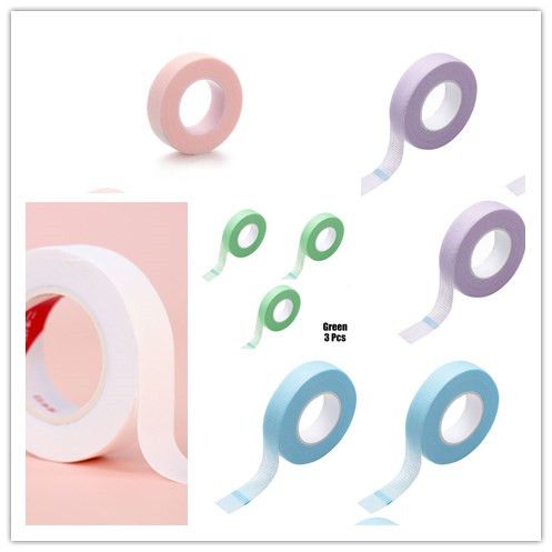 3 pcs Eyelash Extension Lint Breathable Non-woven Cloth Adhesive Tape Medical Paper Tape For False Lashes Patch Makeup Tools A-1296