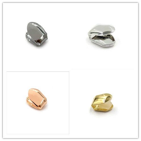1 pcs unique golden hip hop shiny gold tooth color hip hop single tooth cover bottom barbecue jewelry gift bling custom teeth SP-37