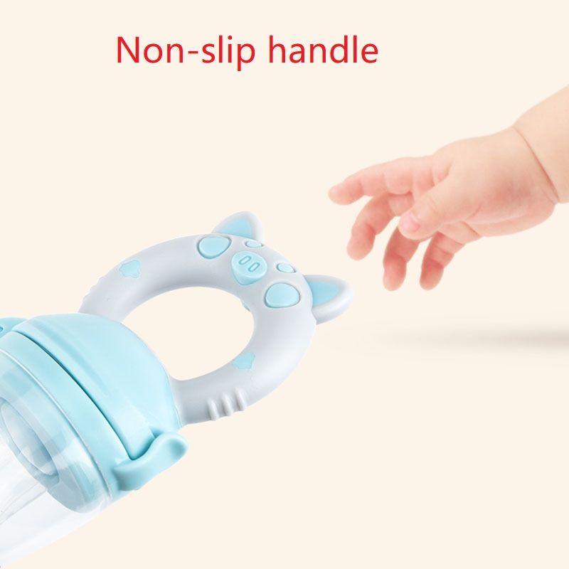 Silicone Baby Pacifier Feeder Cartoon Animal Infant Nipple Holder Newborn Fruit pacifier  Silicona  nipple bit