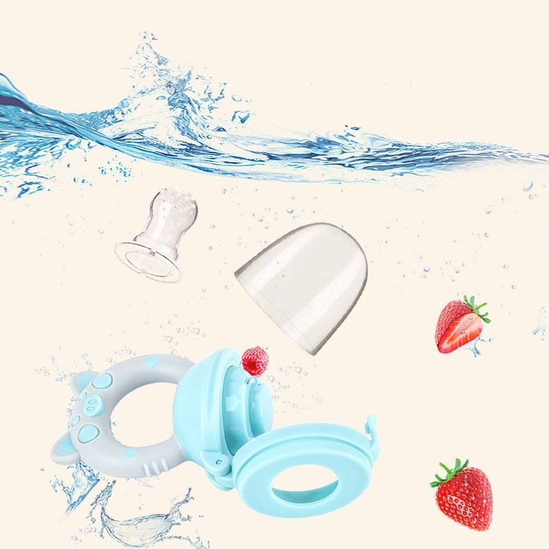Silicone Baby Pacifier Feeder Cartoon Animal Infant Nipple Holder Newborn Fruit pacifier  Silicona  nipple bit