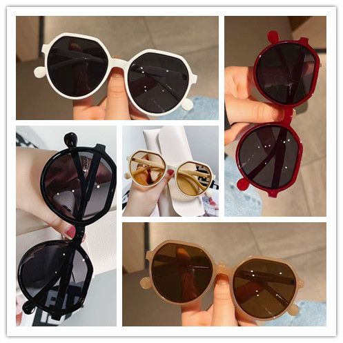 Ladies Sunglasses Retro Sunglasses Ladies Sunglasses Small Frame Retro Ins Brown FZ-455