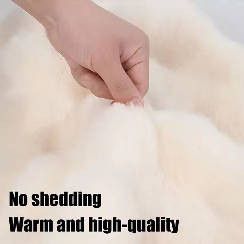 Winter Warm Soft Fluffy Plush Car Steering Wheel Cover Cute Non-Slip Elastic Protector Grip for Comfortable Driving Experience