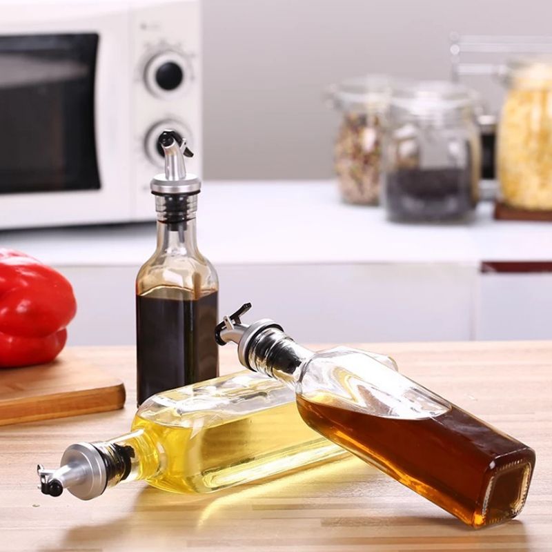 1pc Olive Oil Sprayer Drip Wine Pourers Liquor Dispenser Leak-proof Nozzle Sauce Boat Bottle Stopper Kitchen Bar BBQ Tool （Attention: Bottles not included）&E-1187