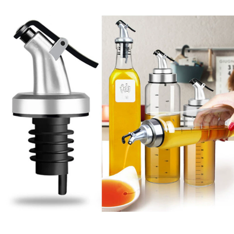 1pc Olive Oil Sprayer Drip Wine Pourers Liquor Dispenser Leak-proof Nozzle Sauce Boat Bottle Stopper Kitchen Bar BBQ Tool （Attention: Bottles not included）&E-1187
