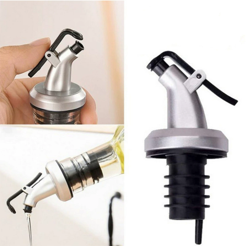 1pc Olive Oil Sprayer Drip Wine Pourers Liquor Dispenser Leak-proof Nozzle Sauce Boat Bottle Stopper Kitchen Bar BBQ Tool （Attention: Bottles not included）&E-1187