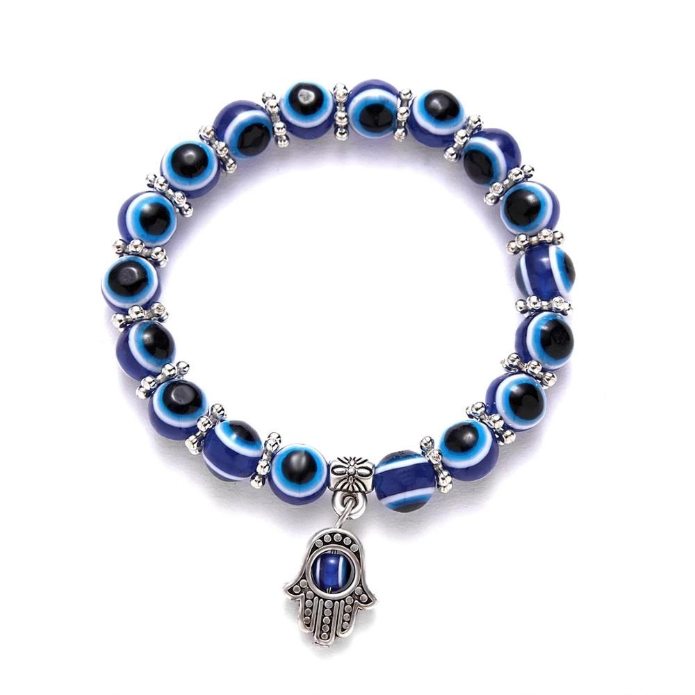 2pcs Handmade Crown Beaded Charms Bracelet Luminou Heart Glow In The Dark Couple Bracelet for Lover Men Women Fluorescent Gift A-2019
