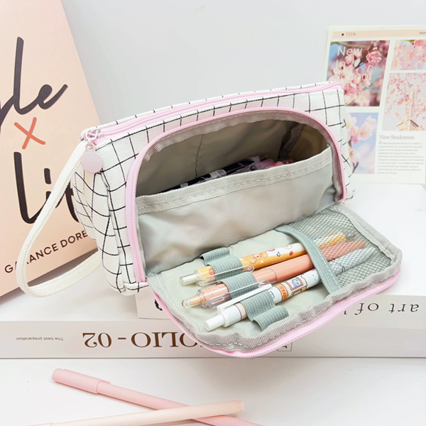 Large Capacity Pencil Case Kawaii Multifunction Pen Case Pencil Cases Bag School Office Pencil Pouch Student Stationery Supplies