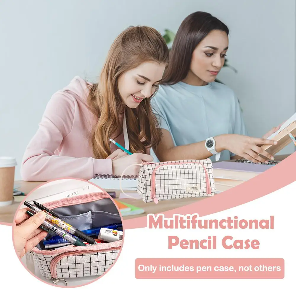 Large Capacity Pencil Case Kawaii Multifunction Pen Case Pencil Cases Bag School Office Pencil Pouch Student Stationery Supplies