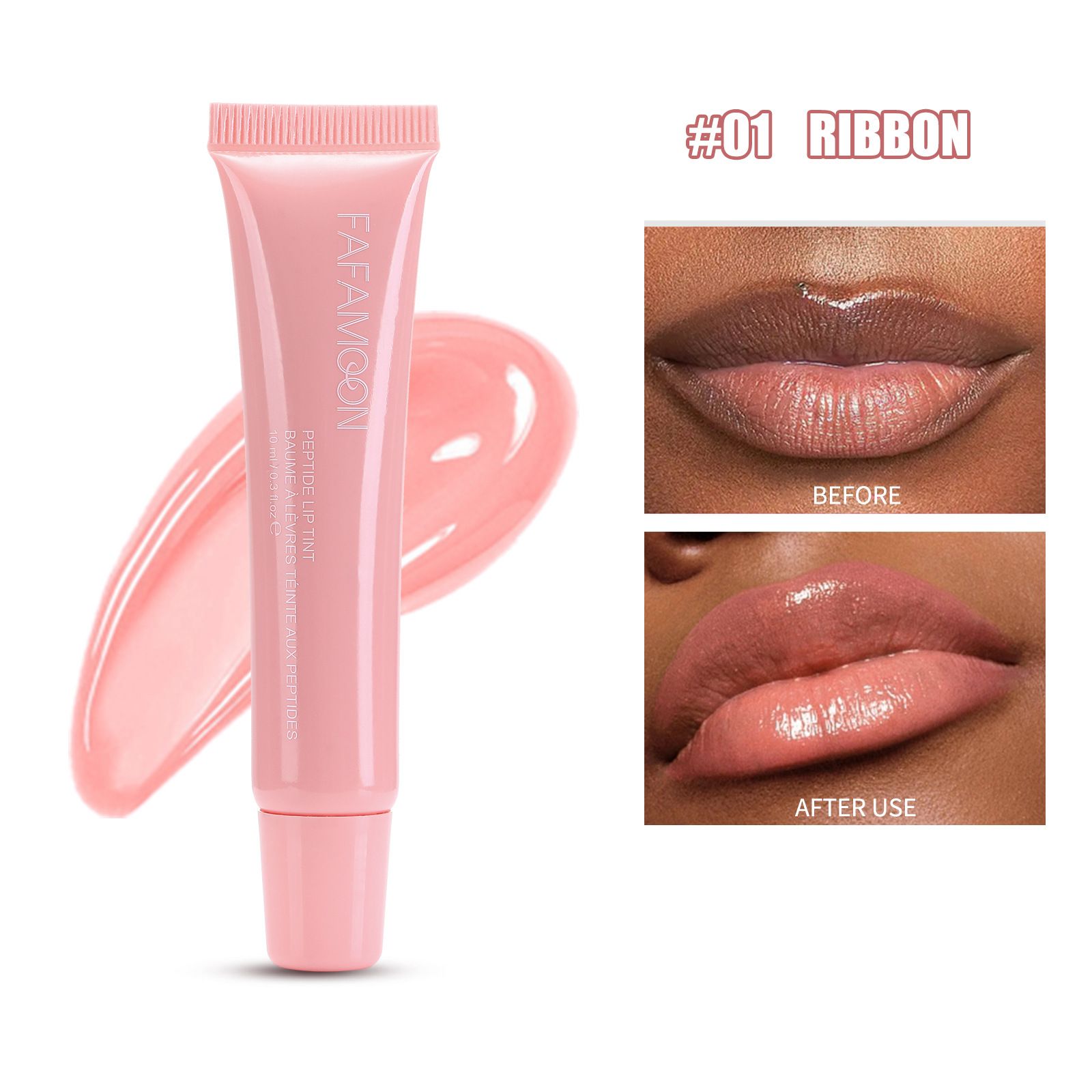 5-color Glossy Lip Balm, Moisturizing, Hydrating and Lightening Lip Lines, Fruity Makeup Liquid, Tinted Lip Balm Suitable for Da B2-980