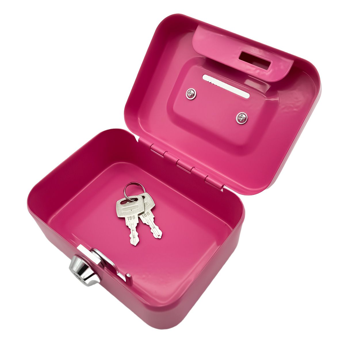 Money Safe Box Lockable Cash Box With Key,Portable Piggy Box Made Of Metal Small Security Lock Box Sturdy Coin Boxes For Kids