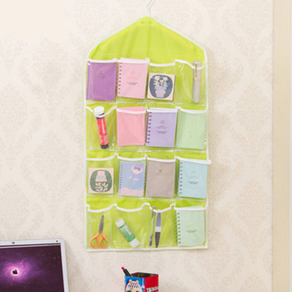 Multifunction 16 Pockets Socks Shoe Toy Underwear Sorting Storage Bag Door Wall Hanging Closet Organizer J--85