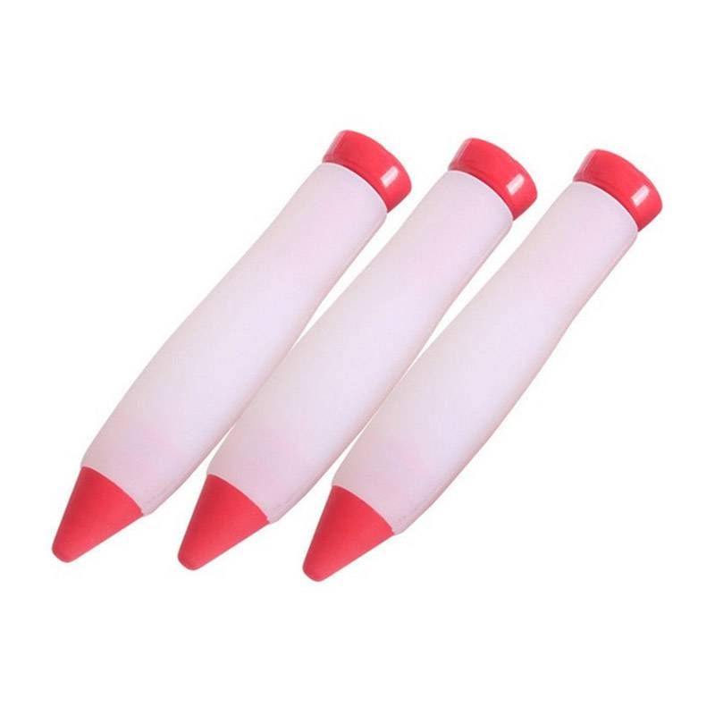 Silicone Food Writing Pen Chocolate Decorating Tools Cake Mold Cream Cup,cookie Icing Piping Pastry Nozzles Kitchen Accessories D1--2