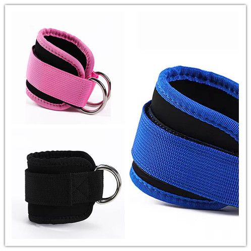Fitness Ankle Straps Adjustable D-Ring Support Cuffs Gym Leg Excercises Training Workouts Sports Fit Guard Safety AbductorsC-606