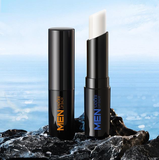 1PC   SADOER Men's Lip Balm Moisturizing Anti Cracking Repair Nourishing Hydrating Lipstick Men Lips Skin Care ProductsB2-1056