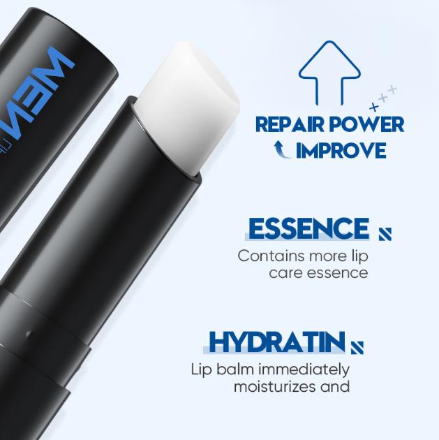 1PC   SADOER Men's Lip Balm Moisturizing Anti Cracking Repair Nourishing Hydrating Lipstick Men Lips Skin Care ProductsB2-1056