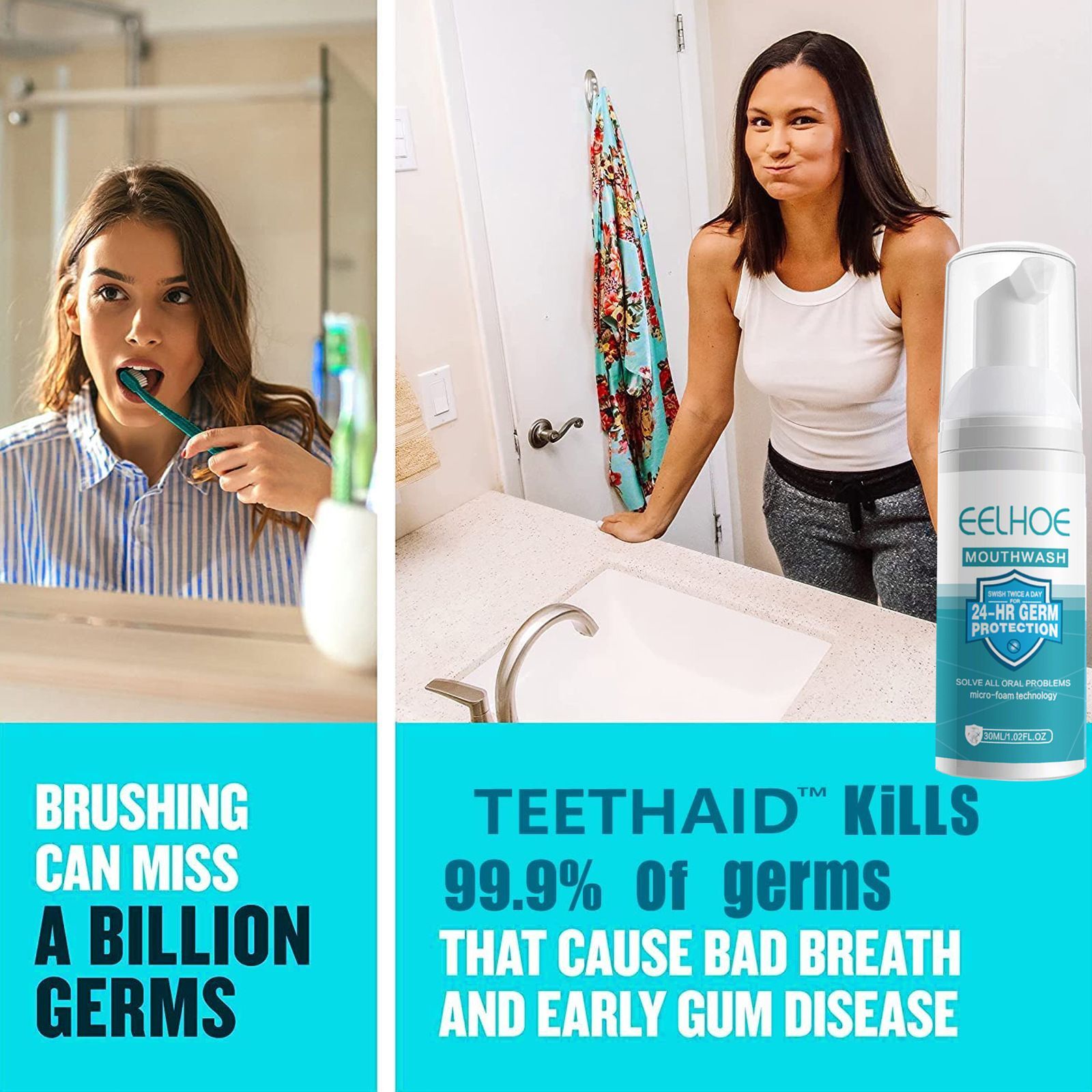 Teeth Whitening Mousse Deep Cleaning Dental Stains Plaque Repair Yellow Tooth Brightening Oral Gums Care Fresh Breath Toothpaste B2-858