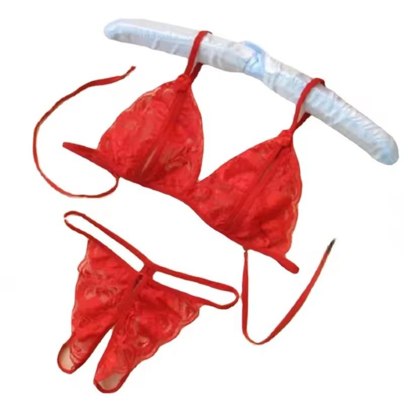 Women Sexy G-String Bra Sets Brief Breathable Lace Crotch Opening Thong Lady Sexy Panties G-String Underwear Thong Lingerie FZ-31