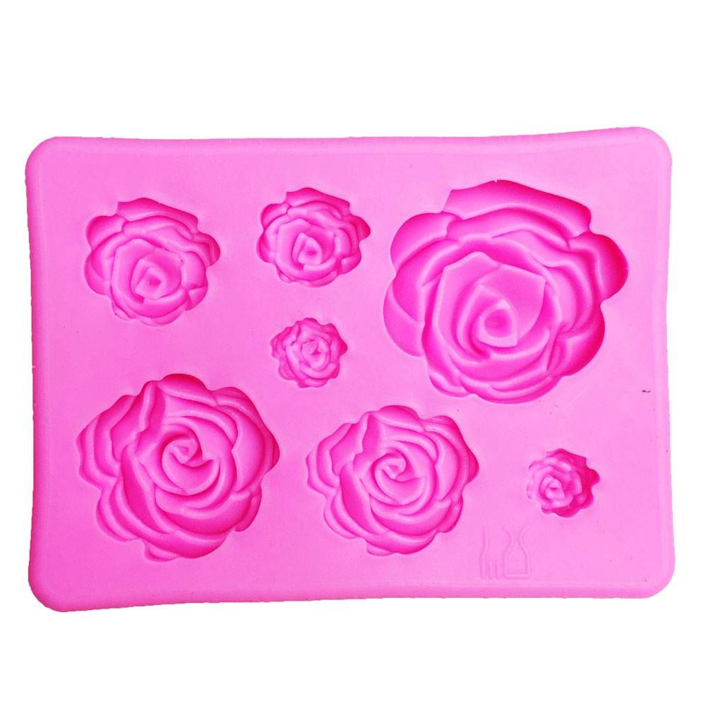 3D Silicone Mold Rose Shape Mould For Soap,Candy,Chocolate,Ice,Flowers Cake decorating tools  O-1
