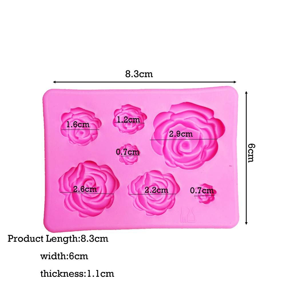 3D Silicone Mold Rose Shape Mould For Soap,Candy,Chocolate,Ice,Flowers Cake decorating tools  O-1