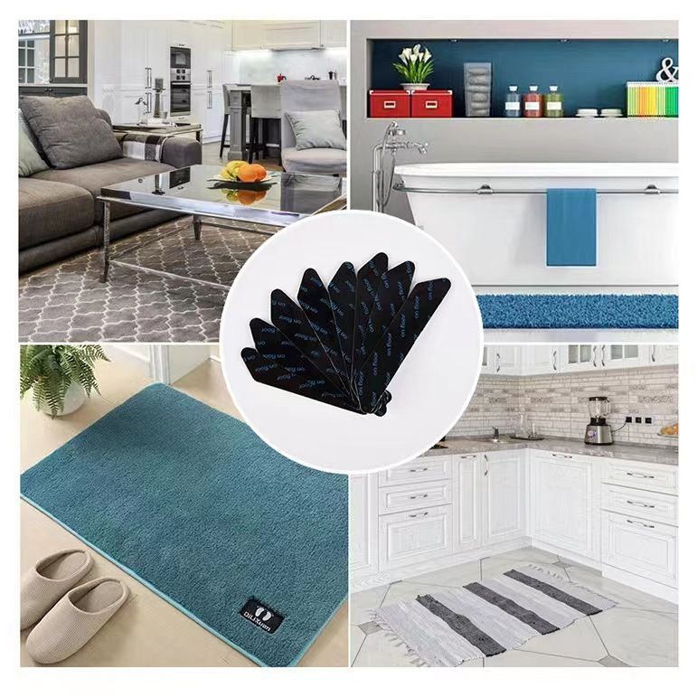10PC Carpet Non-slip Sticker Reusable Washable Anti-slip Mat Anti Curling Rug Pads Floor Carpet Corner Clip Fixed Grippers Tape