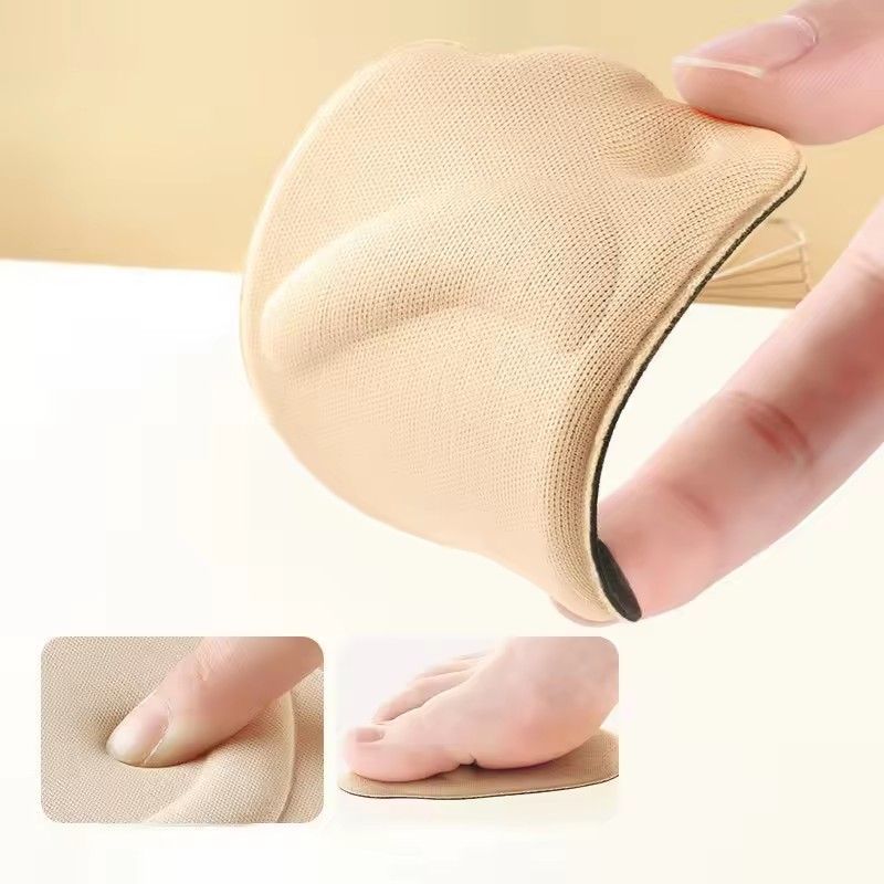 2 pairs Women High Heel Forefoot Pad for Massaging Toe Pad Shoes Insert Half Insoles Plantar Fasciitis Pain Relief Comfortable Foot Care B2-75-2