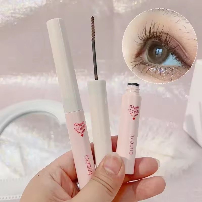 1pc Waterproof Black Brown Mascara Lasting Matte Quick Dry Ultra-fine Brush Lengthening Eyelash Mascara Lash Extension Makeup Tool B2-755